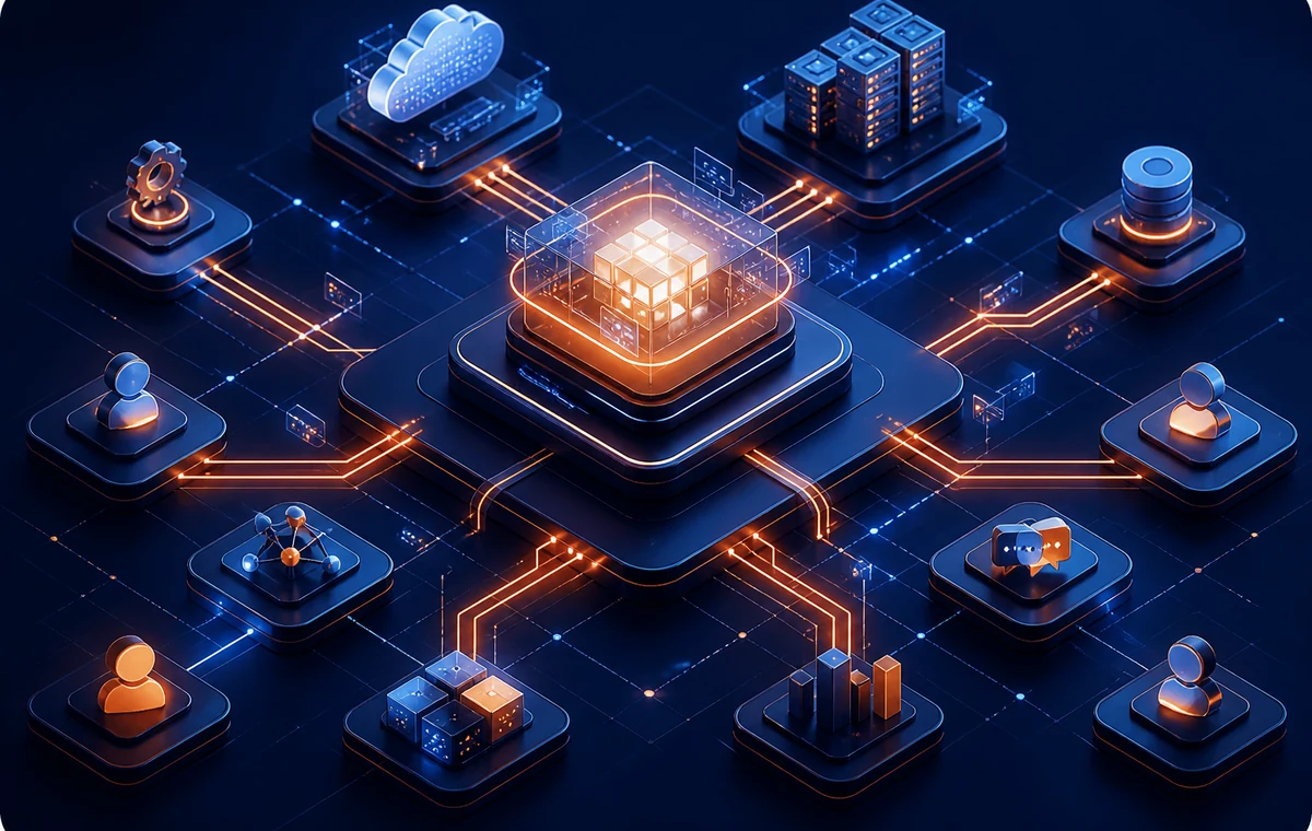 Digital platform development connecting applications users and business systems