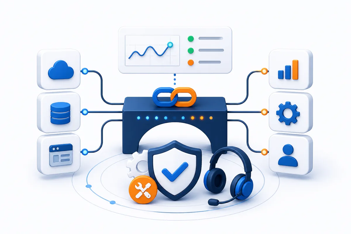 Software support monitoring and systems integration